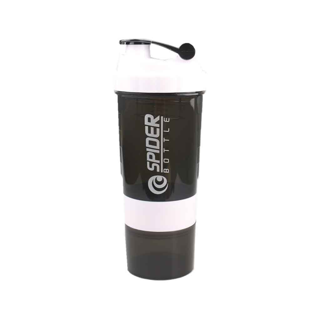 Triple-Layer Fitness Shaker Bottle